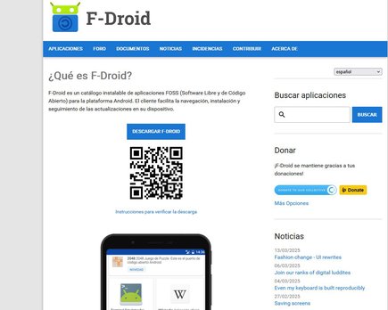 f droid recibe una subvención de 400.000 dólares del fondo de tecnología abierta