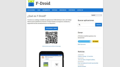 f droid gana subvencion de 400000 dolares