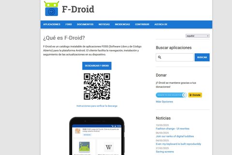 f droid gana subvencion de 400000 dolares
