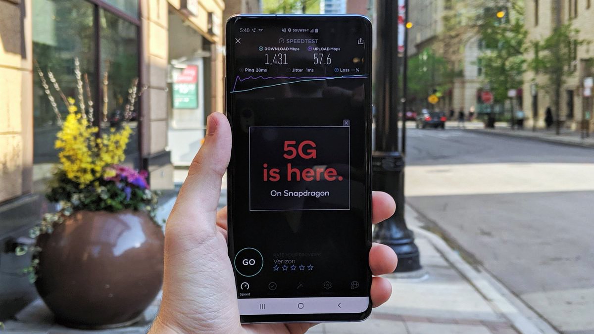 galaxy s10 5g resultados test velocidad