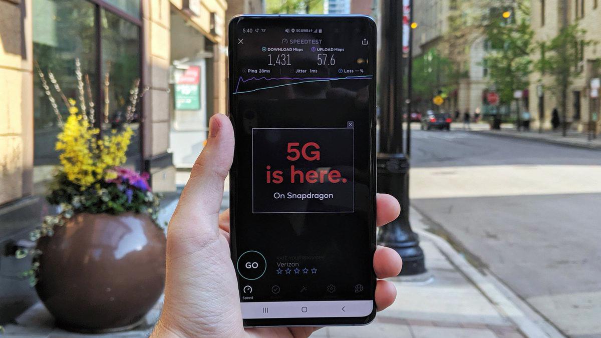 galaxy s10 5g resultados test velocidad