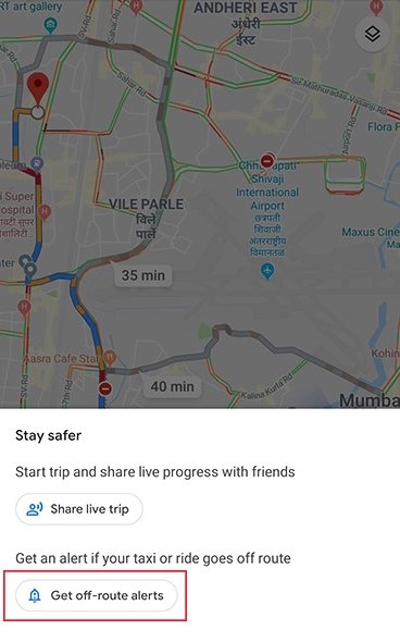 google maps notificaciones taxi ruta configuracion 2
