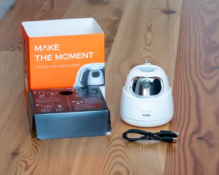 probamos el hohem g o, un interesante soporte para el móvil con movimiendo automático en dos ejes