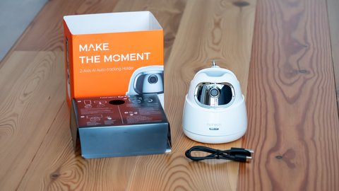 probamos el hohem g o, un interesante soporte para el móvil con movimiendo automático en dos ejes