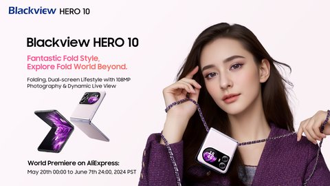 blackview lanza el teléfono plegable más barato del mundo, el blackview h e r o 10