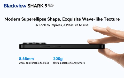 lanzamiento blackview shark 9 5g diseno