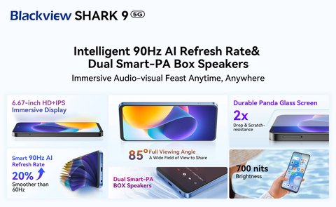 lanzamiento blackview shark 9 5g multimedia