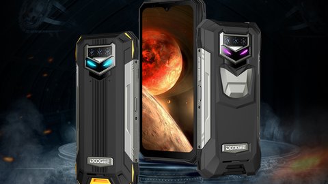 doogee s89 series el teléfono robusto con batería de 12000m ah y luces r g b