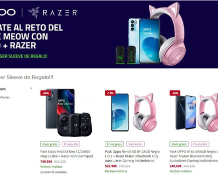 o p p o y razer colaboran para mejorar la experiencia gaming en móviles