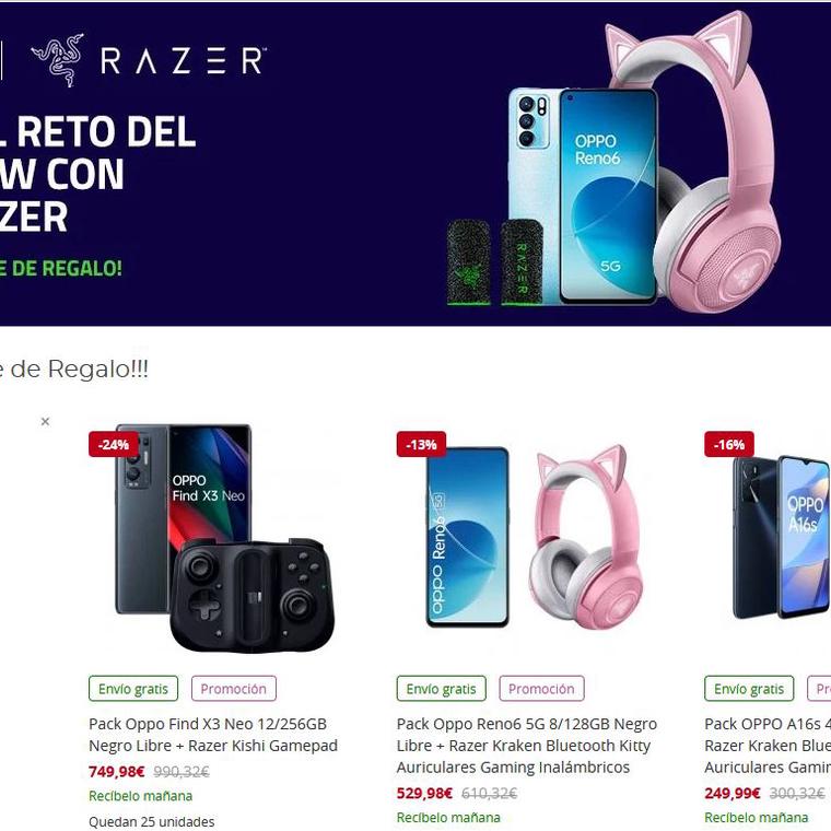promocion oppo y razer 202202