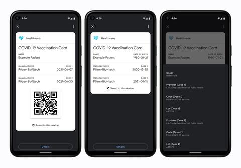 tarjetas digitales vacunas covid 19 compatibles nativamente android