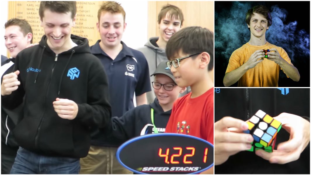 feliks zemdegs bate record cubo rubik 3x3 422 segundos