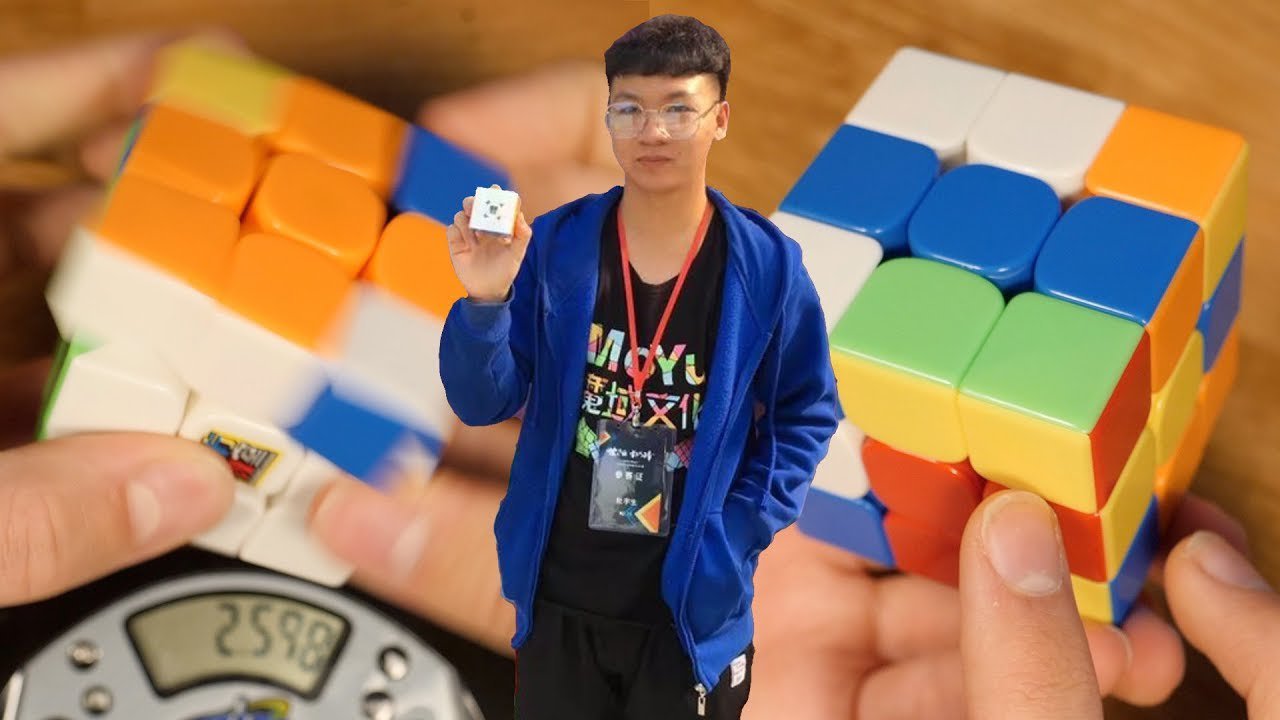 yusheng du bate record cubo rubik 3 47 segundos