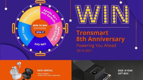 8 aniversario tronsmart