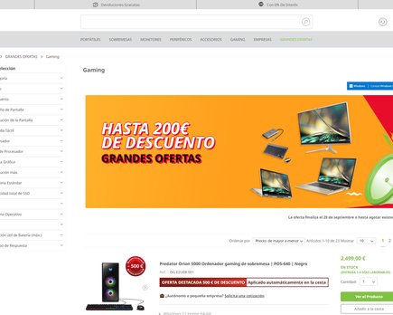 ofertas acer