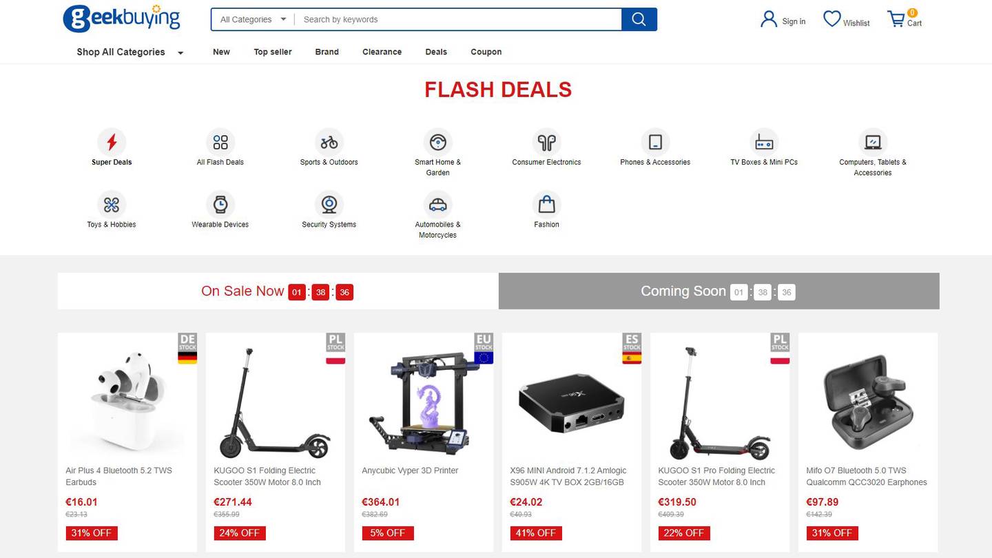 cupones descuento geekbuying
