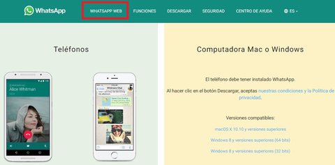 descargar whatsapp web