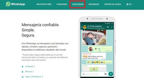 descargar whatsapp