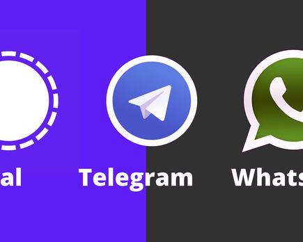 whats app vs telegram vs signal