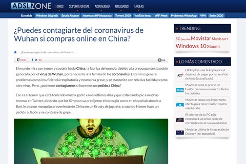 adslzone coronavirus