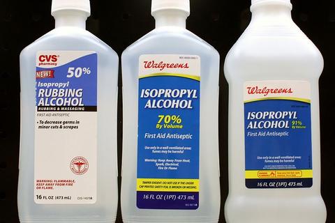 desinfectante porcentaje alcohol isopropilico