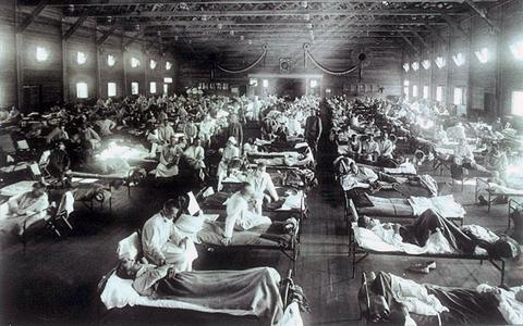 hospital durante gripe espanola