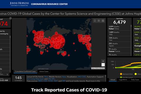 mapa coronavirus malware