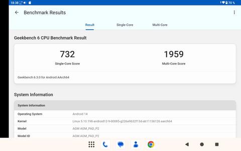 agm pad p2 geekbench