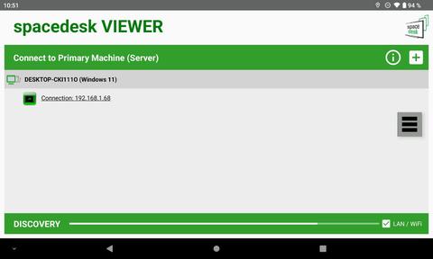 spacedesk viewer tablet