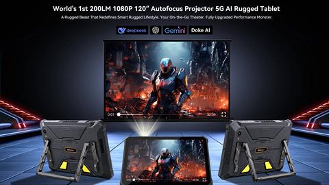blackview lanzan una tablet con proyector incorporado, la active 12 pro