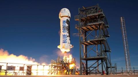 la cápsula de blue origin está a salvo tras una anomalía en pleno vuelo