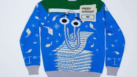 fiestas celebra sueter clippy