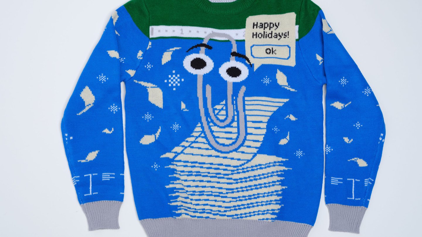 fiestas celebra sueter clippy