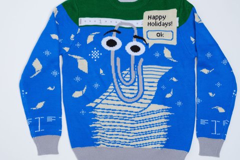 fiestas celebra sueter clippy