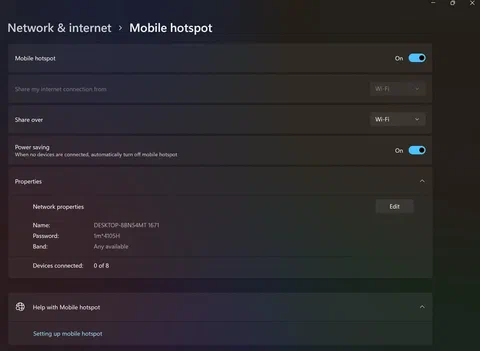 movil hotspot windows