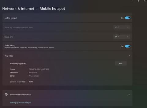 movil hotspot windows