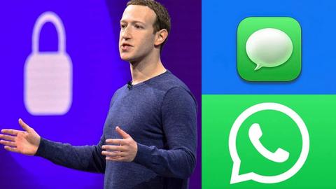 mark zuckerberg dice que i message es menos seguro que whats app