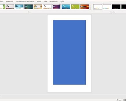incluso power point sucumbe al modo vertical