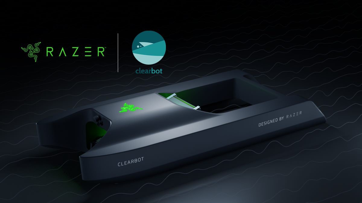 razer colabora con clearbot para limpiar oceanos plasticos