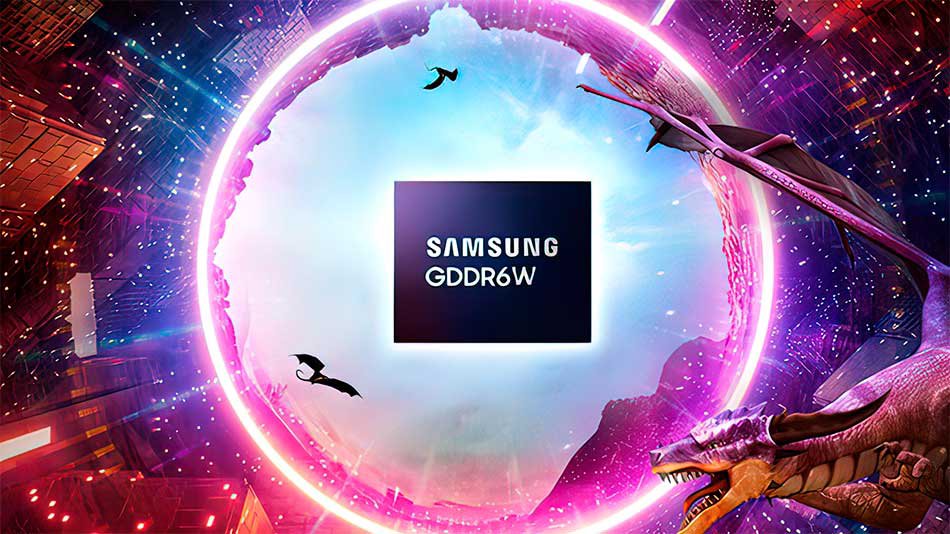 samsung anuncia gddr6w