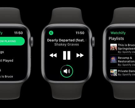 spotify rediseña su app para el apple watch