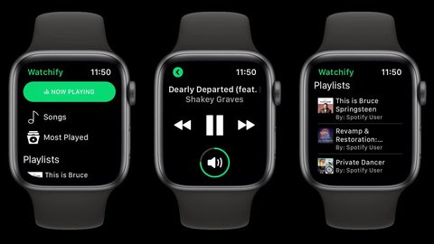 spotify rediseña su app para el apple watch