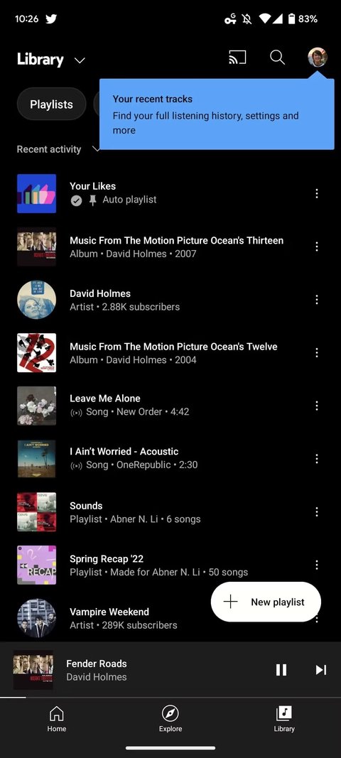 youtube music cambio 2