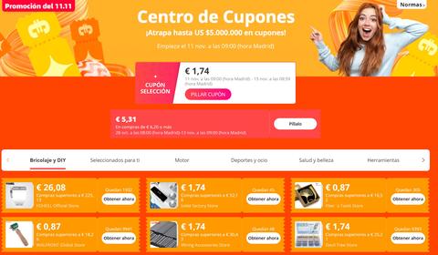 centro de cupones aliexpress singles day