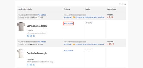 como devolver artículo aliexpress