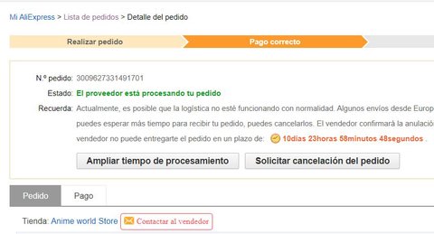 cancelar pedido web aliexpress