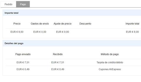devolucion del dinero aliexpress