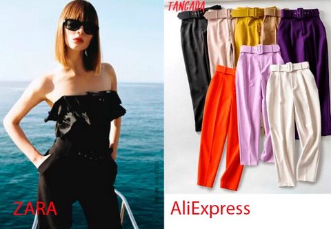 clones pantalones zara aliexpress