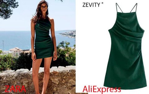 clones vestidos zara aliexpress