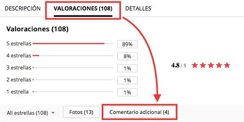 como dejar un comentario adicional aliexpress